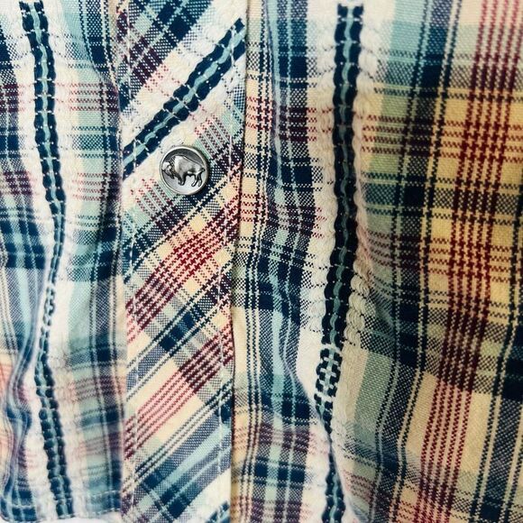 Mountain Khakis Men’s Long-sleeve Rodeo Shirt Pearl Snaps Button Down Plaid - Picture 3 of 13